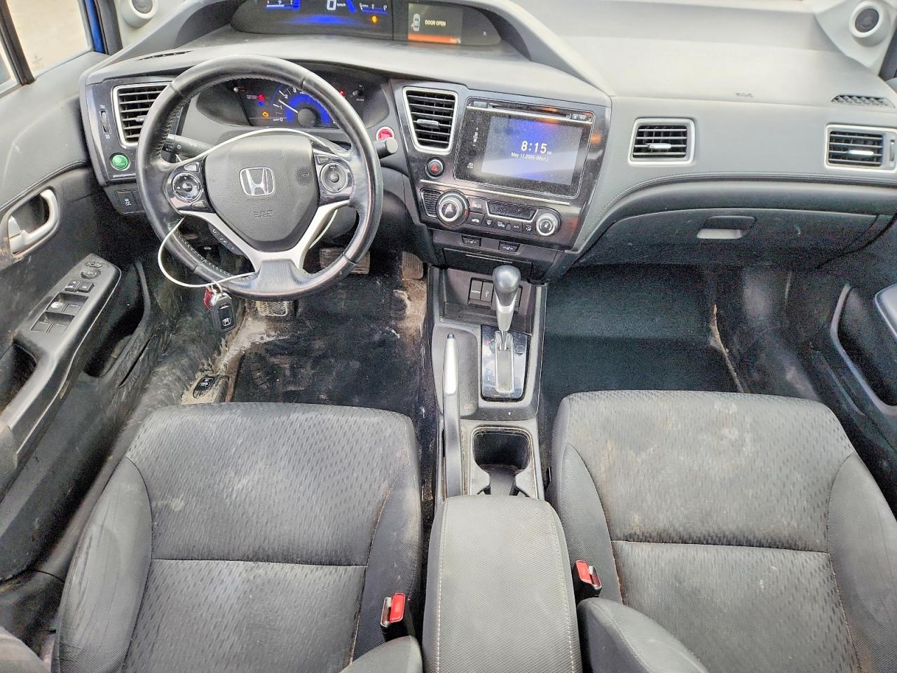 2015 Honda Civic Lx Blue vin: 2HGFB2F59FH008395