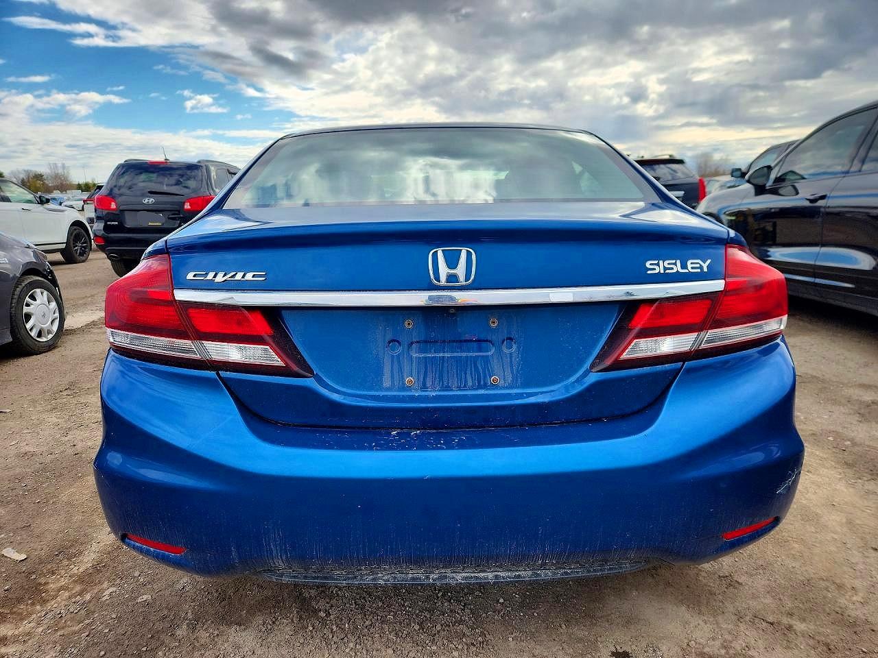 2015 Honda Civic Lx Blue vin: 2HGFB2F59FH008395