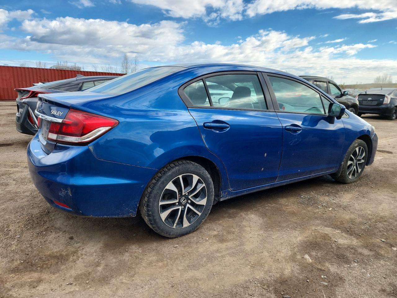 2015 Honda Civic Lx Blue vin: 2HGFB2F59FH008395