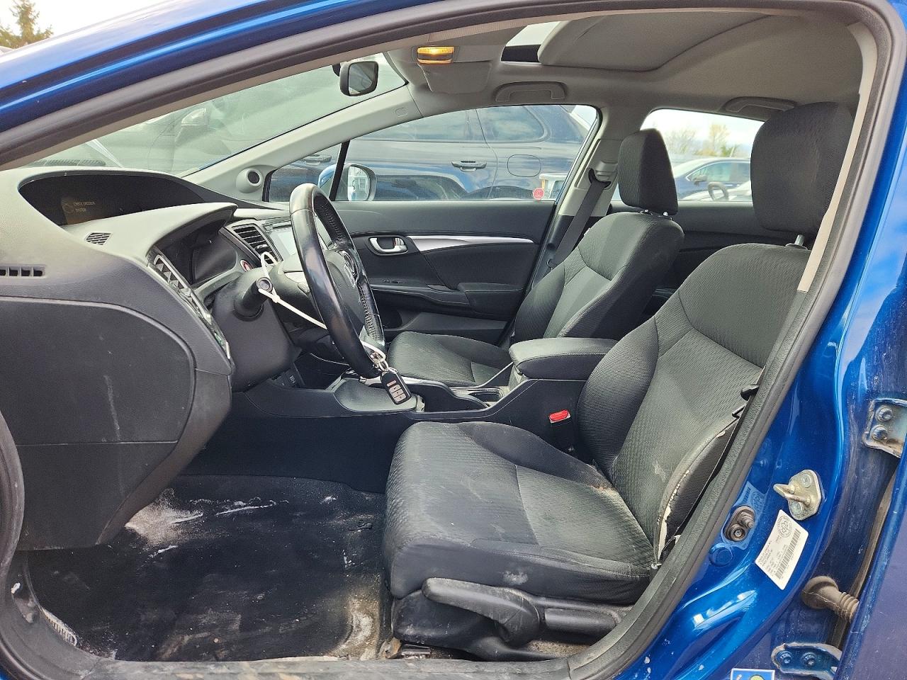 2015 Honda Civic Lx Blue vin: 2HGFB2F59FH008395