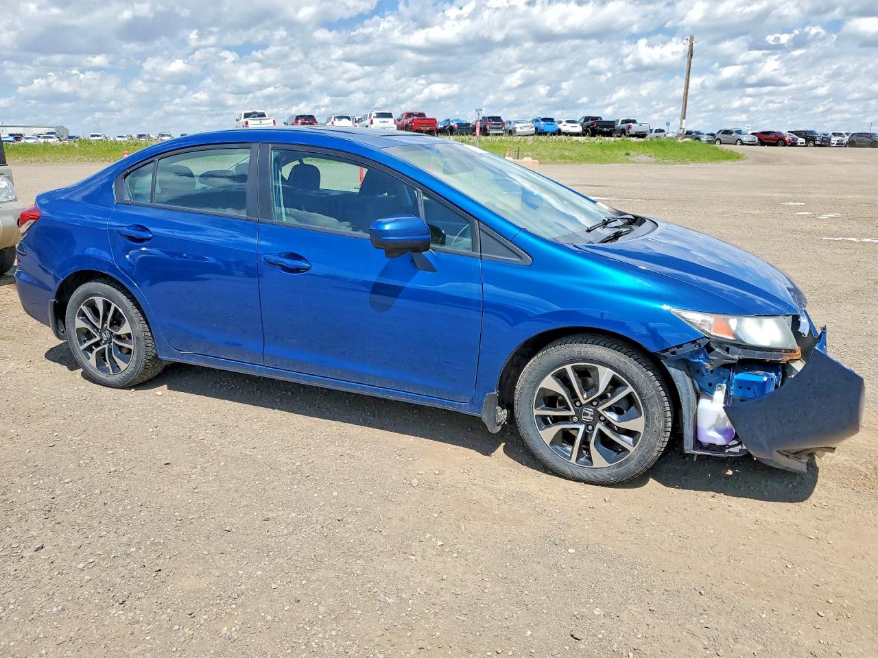 2015 Honda Civic Lx Синий vin: 2HGFB2F59FH046371