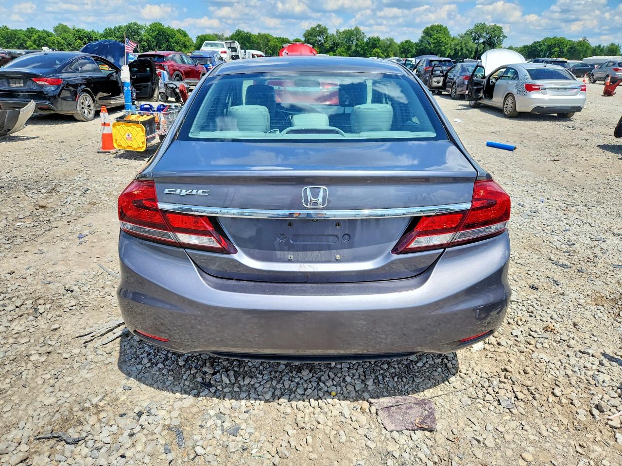 2015 Honda Civic Lx Gray vin: 2HGFB2F59FH507570