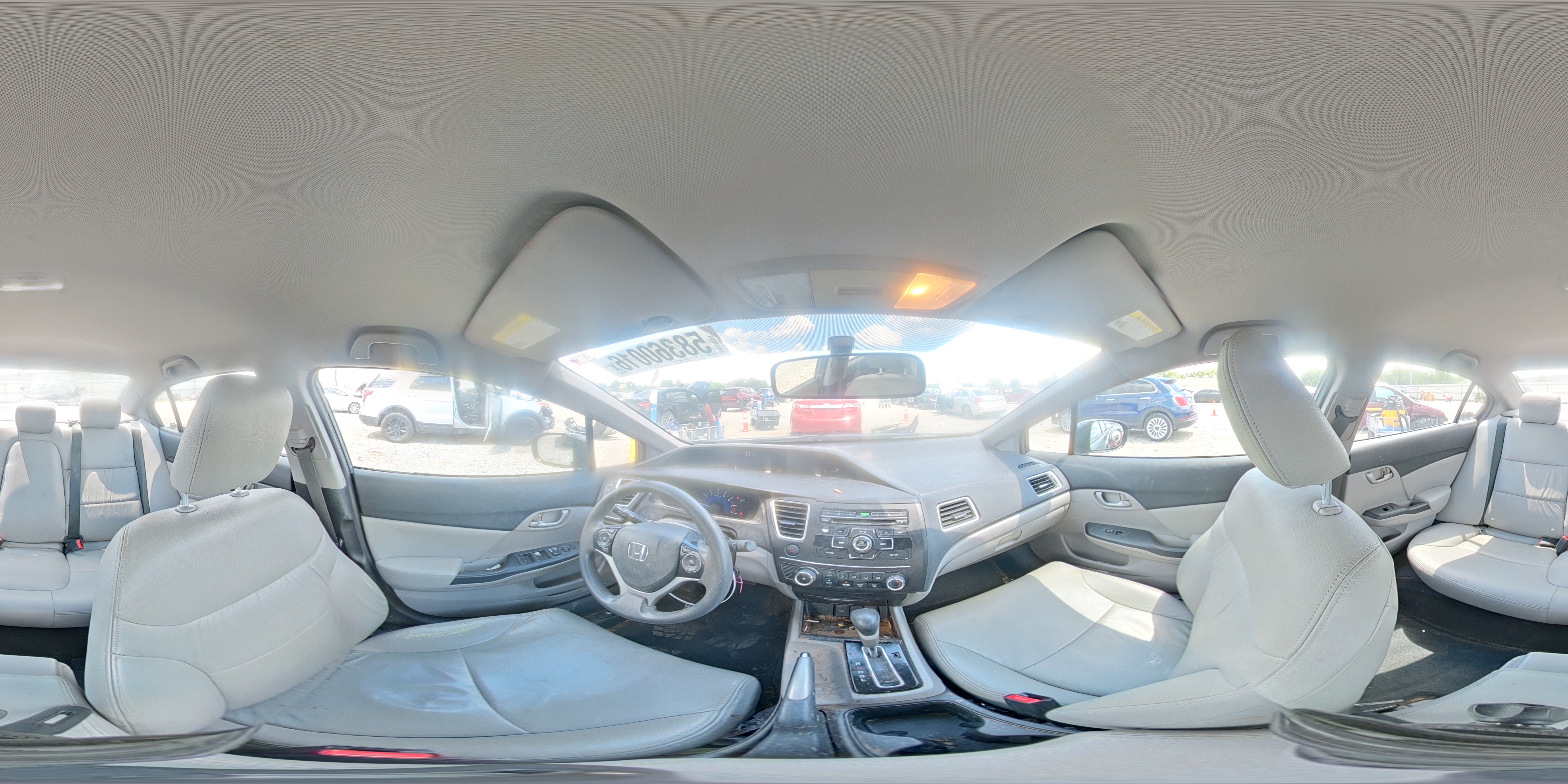 2015 Honda Civic Lx Gray vin: 2HGFB2F59FH507570
