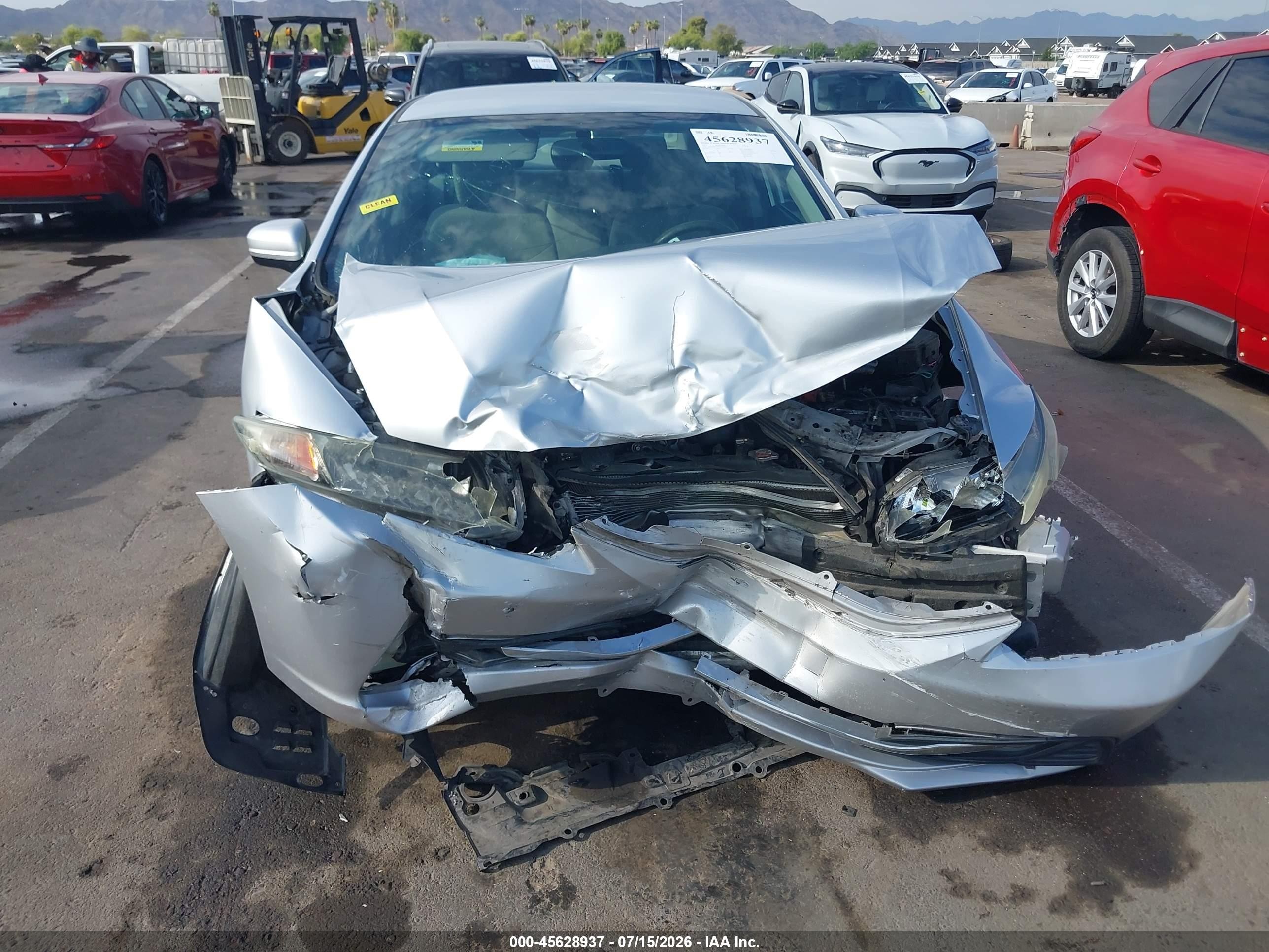 2015 Honda Civic Lx Серебряный vin: 2HGFB2F59FH510839