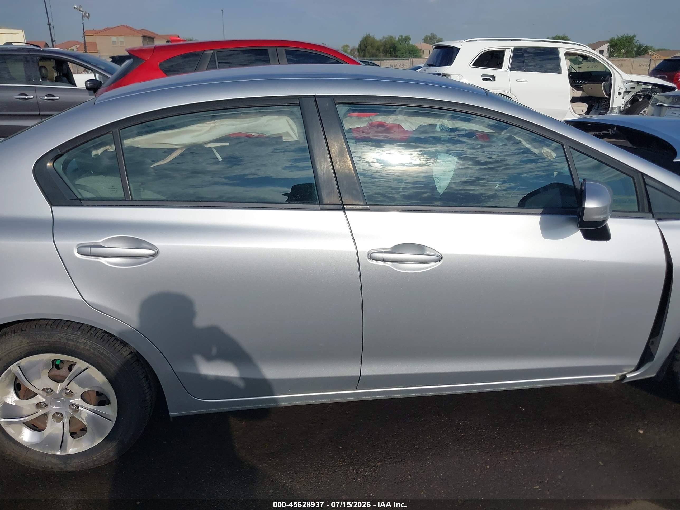 2015 Honda Civic Lx Серебряный vin: 2HGFB2F59FH510839