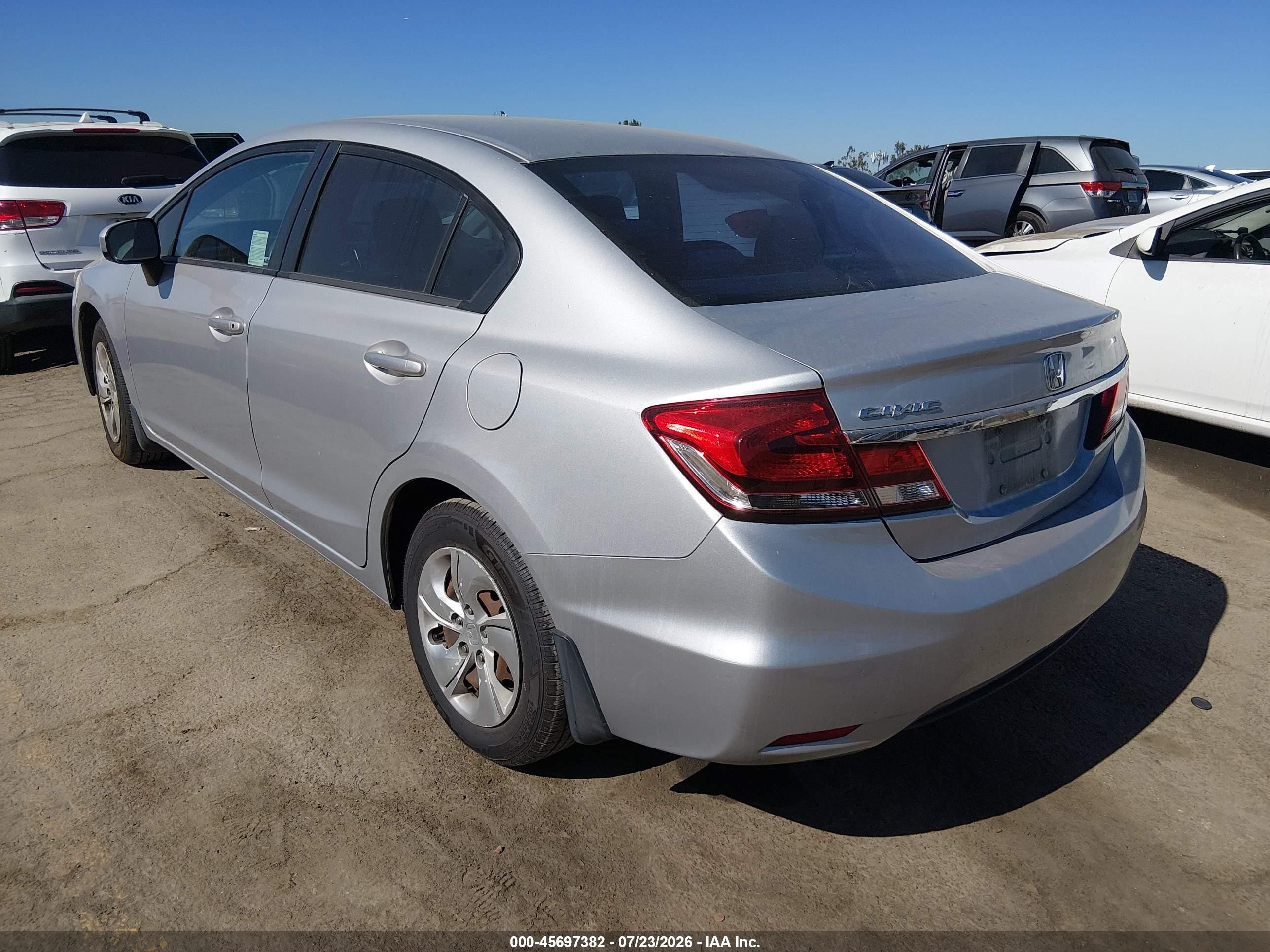2015 Honda Civic Lx Silver vin: 2HGFB2F59FH518584