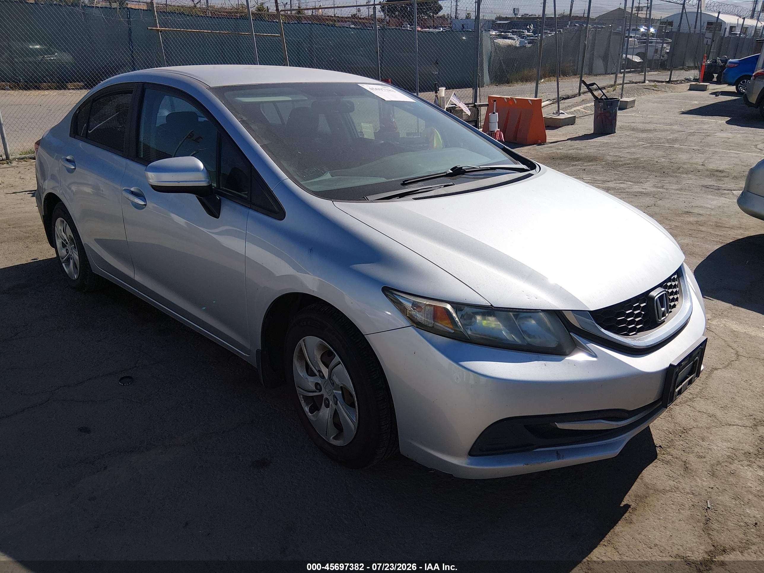 2015 Honda Civic Lx Silver vin: 2HGFB2F59FH518584