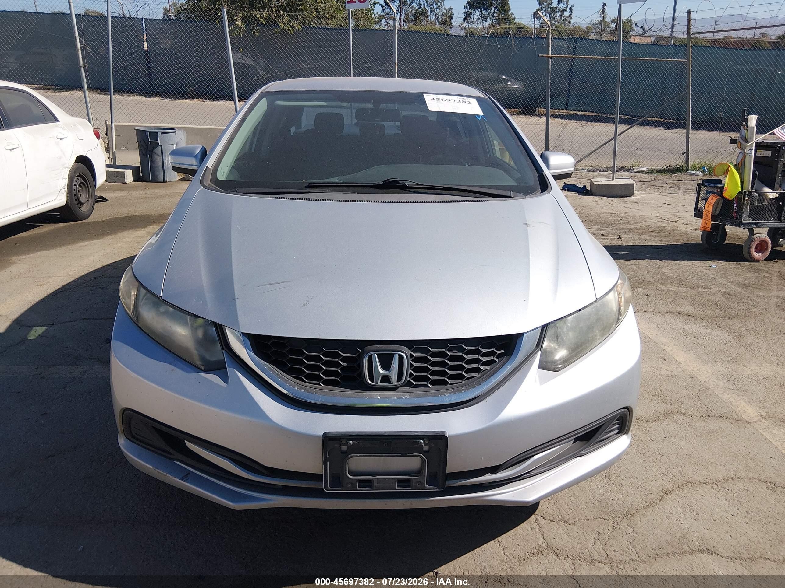 2015 Honda Civic Lx Silver vin: 2HGFB2F59FH518584