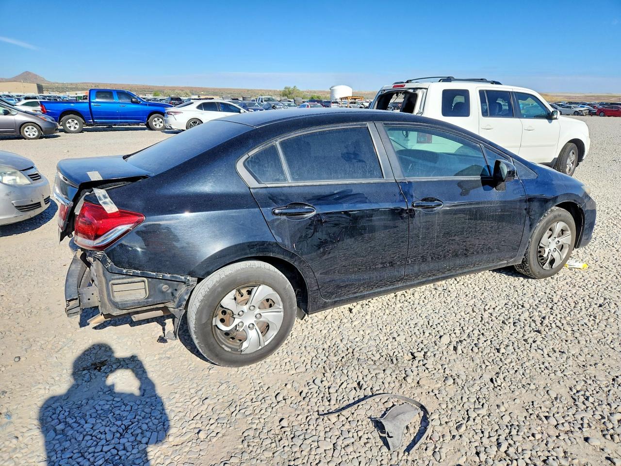 2015 Honda Civic Lx Black vin: 2HGFB2F59FH527771