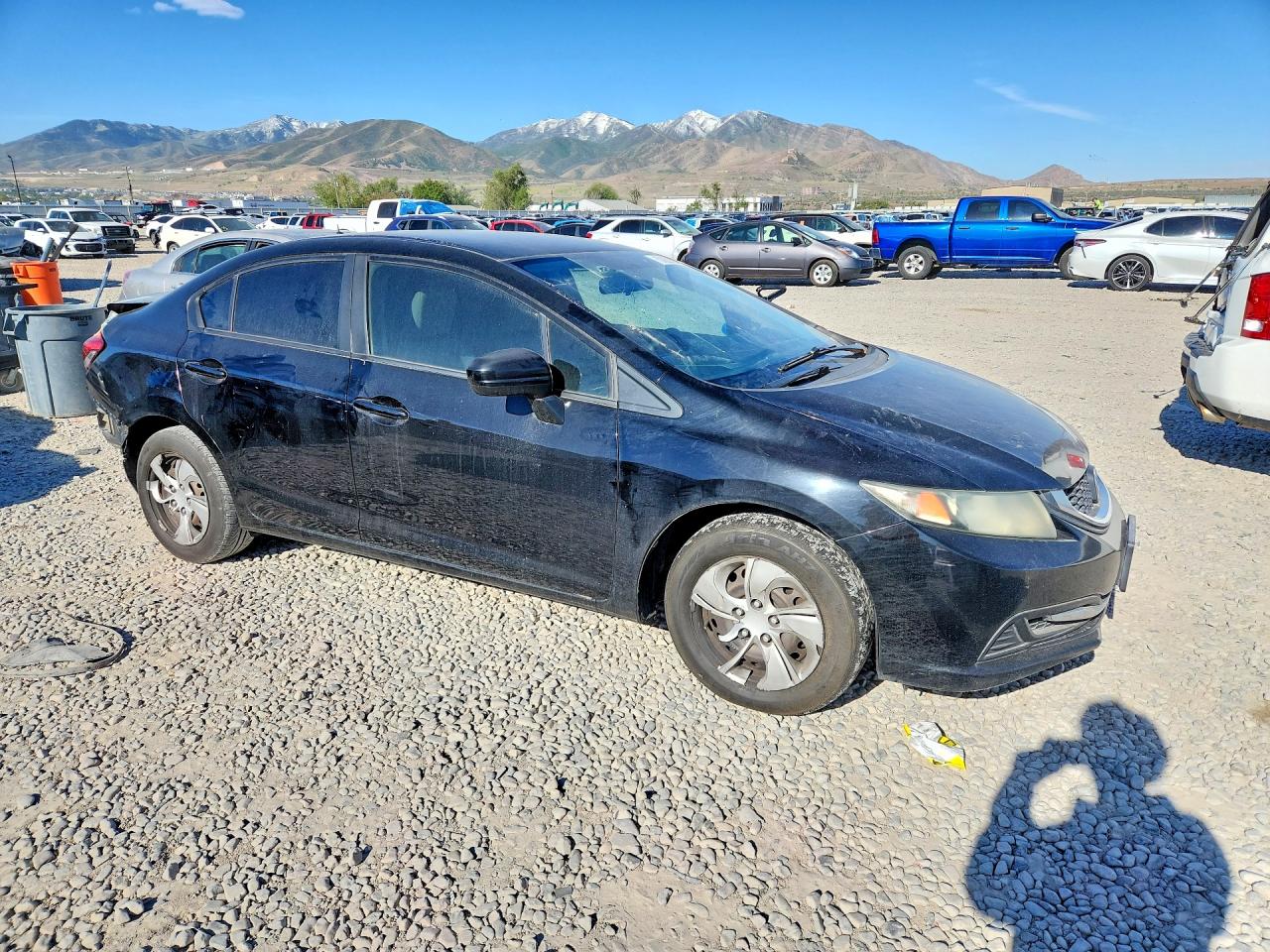 2015 Honda Civic Lx Black vin: 2HGFB2F59FH527771