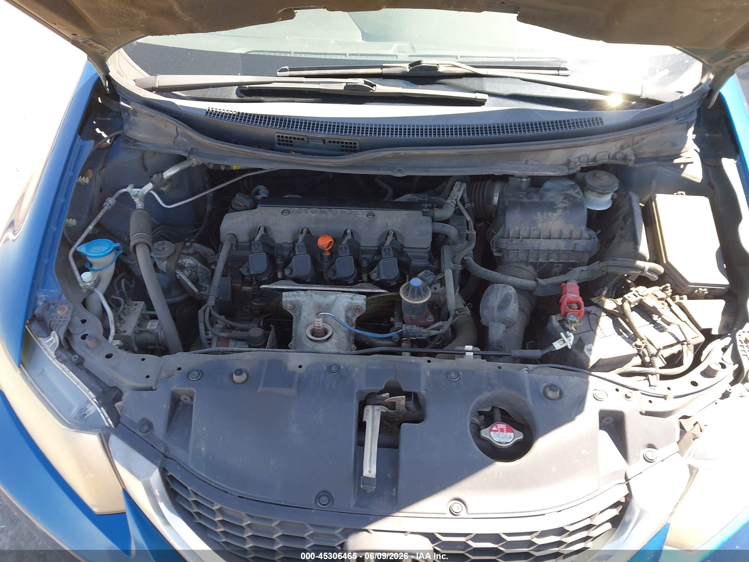 2015 Honda Civic Lx Blue vin: 2HGFB2F59FH528595