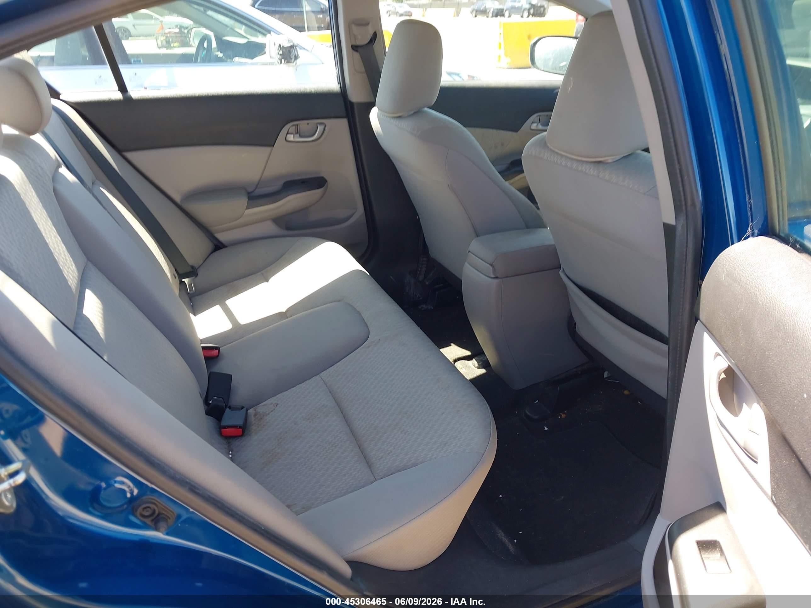 2015 Honda Civic Lx Blue vin: 2HGFB2F59FH528595