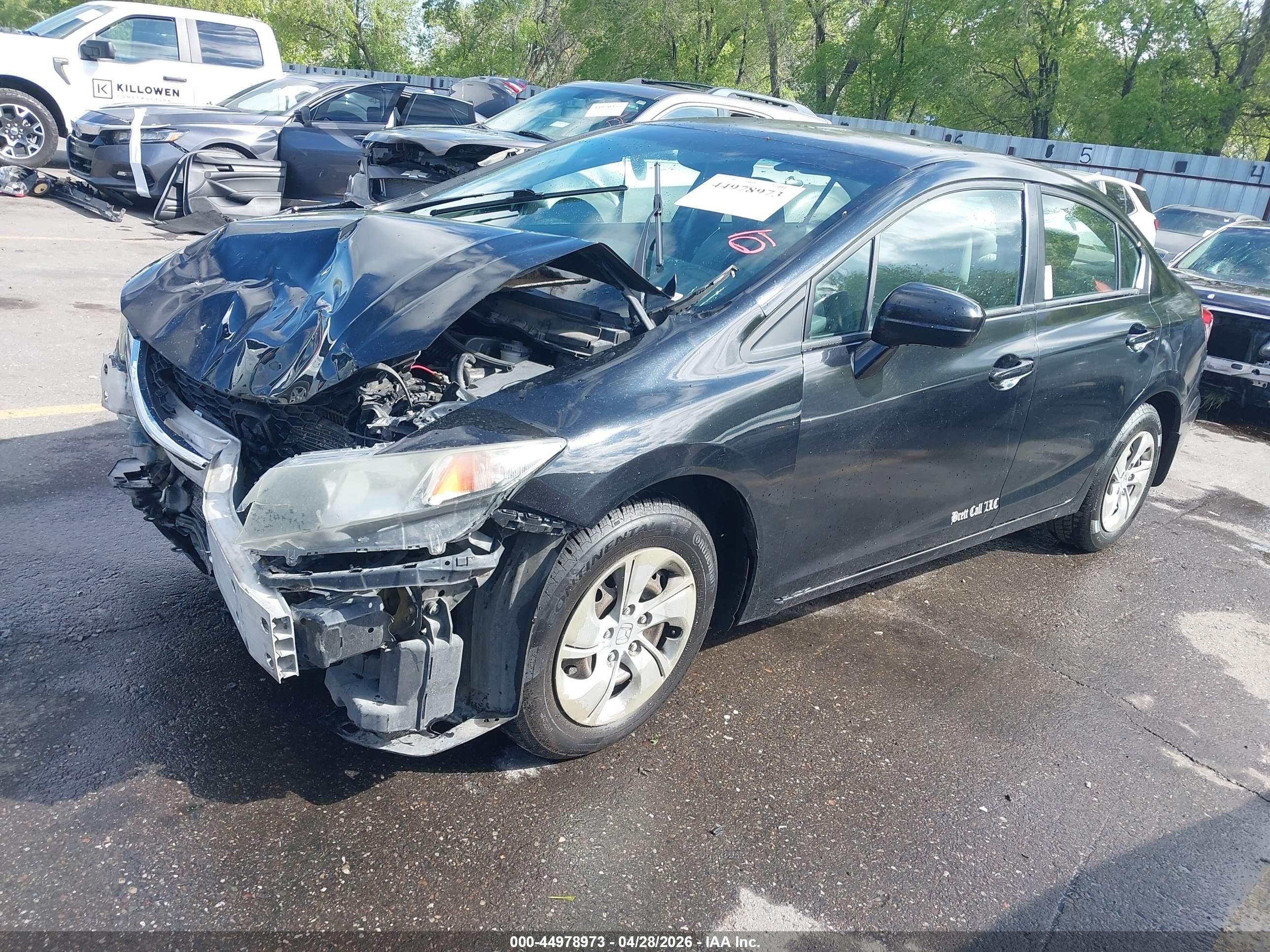 2015 Honda Civic Lx Black vin: 2HGFB2F59FH531626