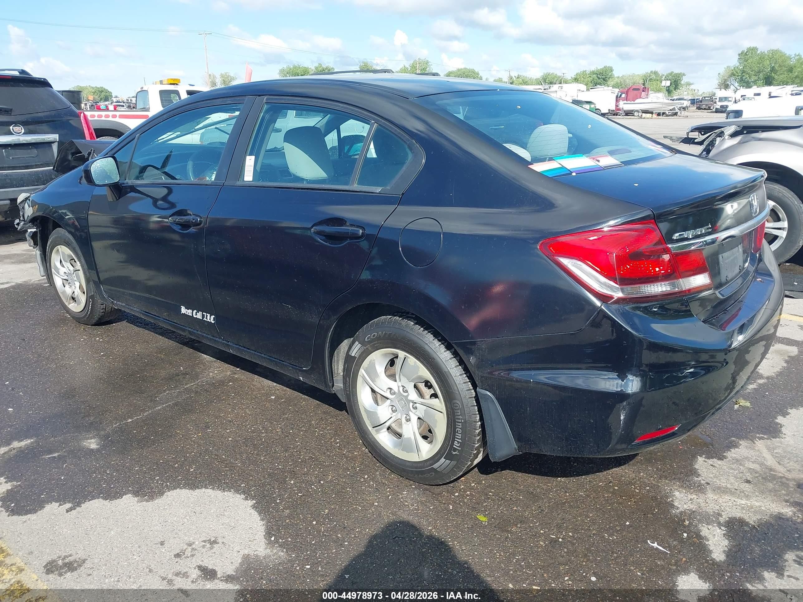 2015 Honda Civic Lx Black vin: 2HGFB2F59FH531626