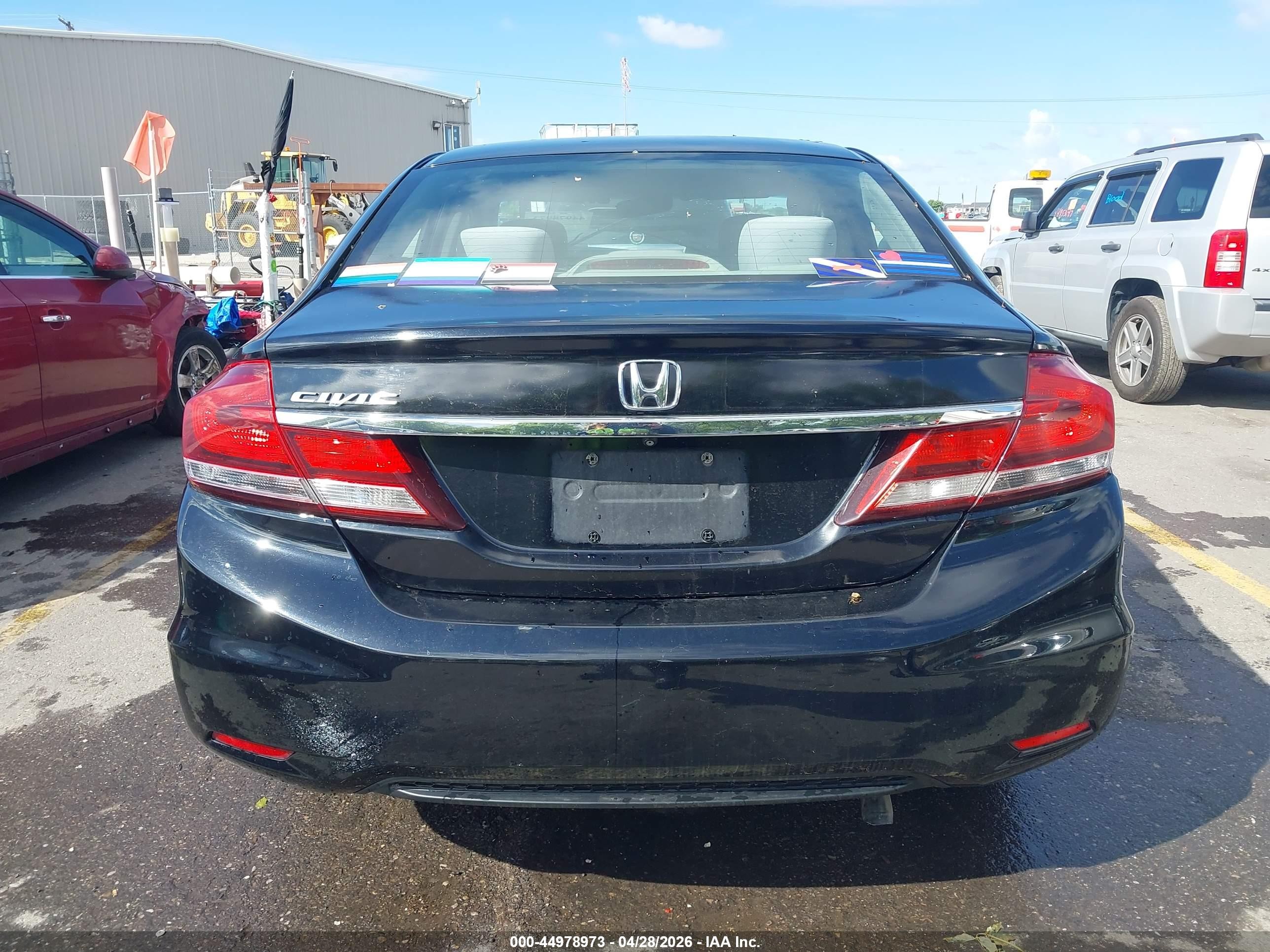 2015 Honda Civic Lx Black vin: 2HGFB2F59FH531626