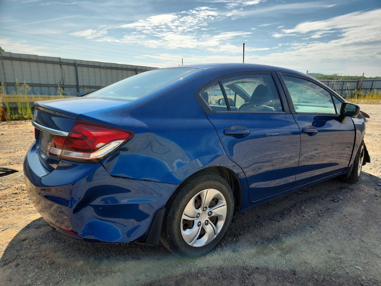 2015 Honda Civic Lx Blue vin: 2HGFB2F59FH539158