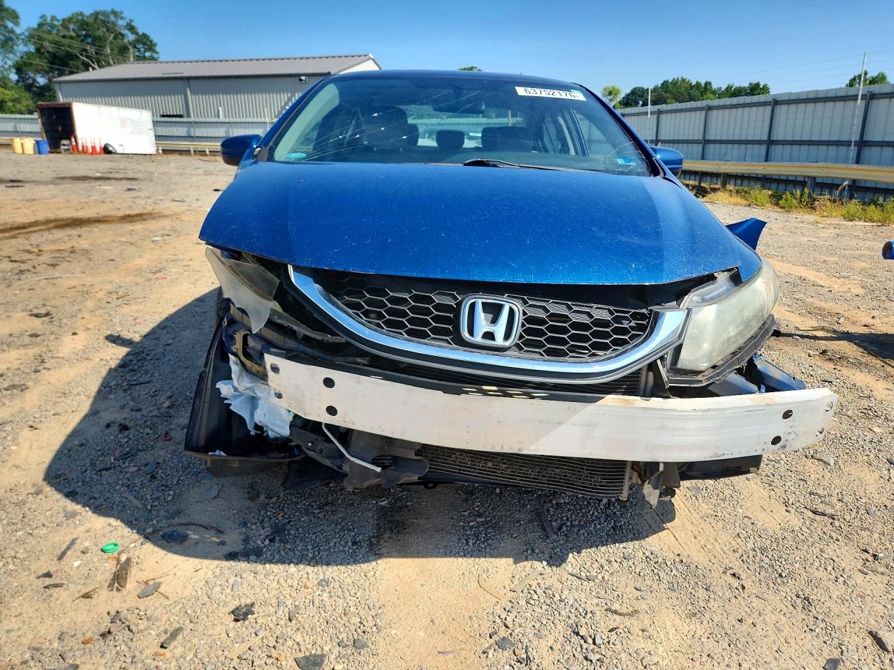 2015 Honda Civic Lx Blue vin: 2HGFB2F59FH539158