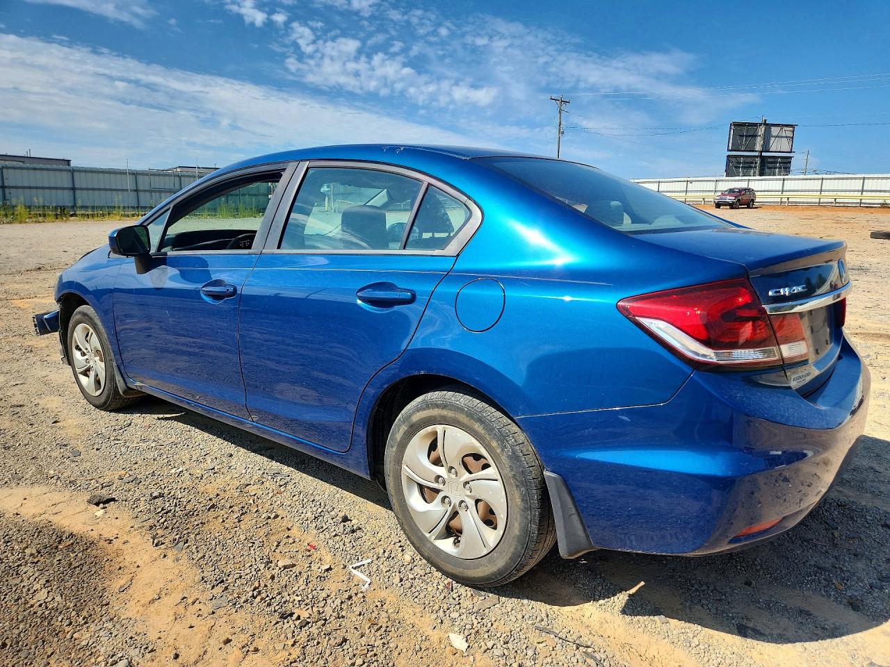 2015 Honda Civic Lx Blue vin: 2HGFB2F59FH539158