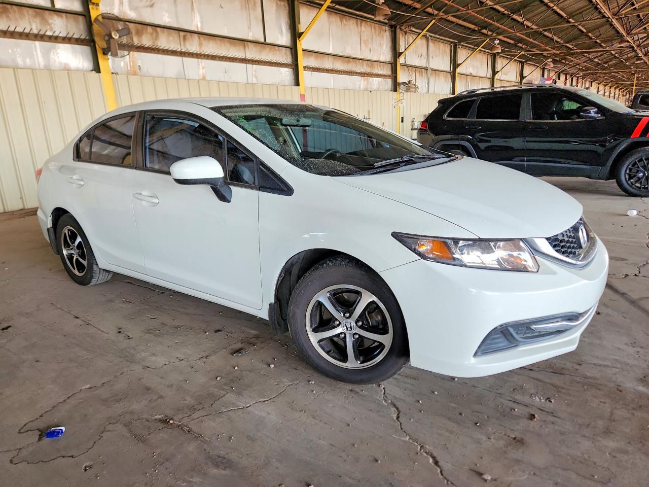 2015 Honda Civic Lx White vin: 2HGFB2F59FH539872