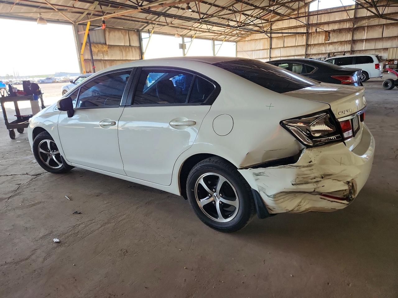 2015 Honda Civic Lx White vin: 2HGFB2F59FH539872