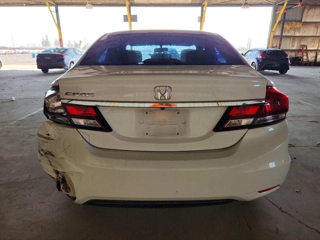 2015 Honda Civic Lx White vin: 2HGFB2F59FH539872