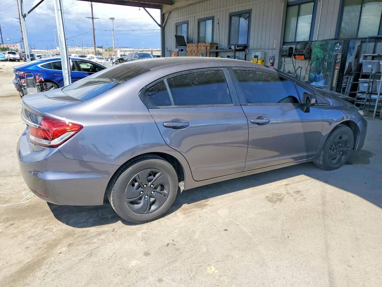 2015 Honda Civic Lx Gray vin: 2HGFB2F59FH546837
