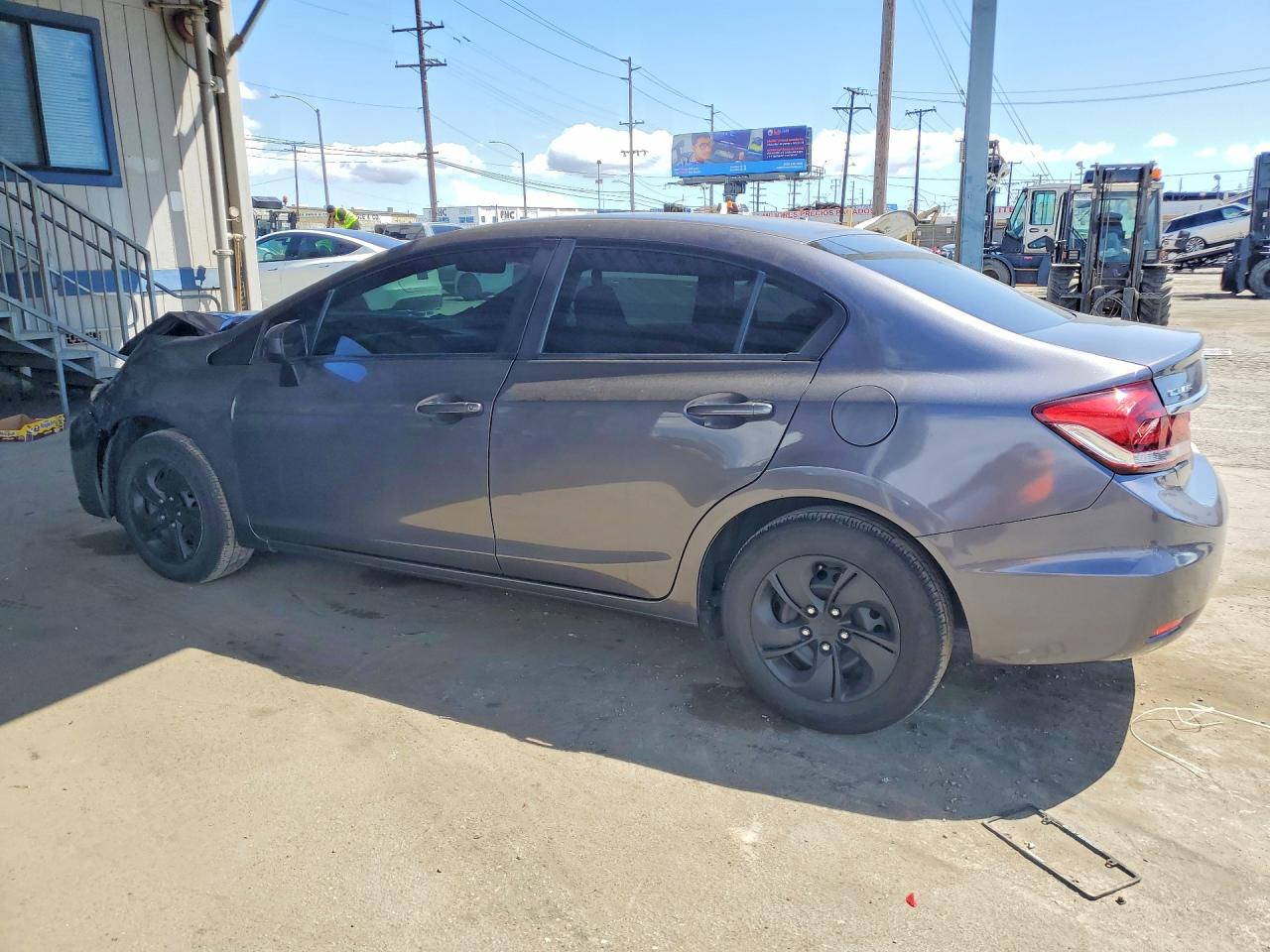 2015 Honda Civic Lx Gray vin: 2HGFB2F59FH546837