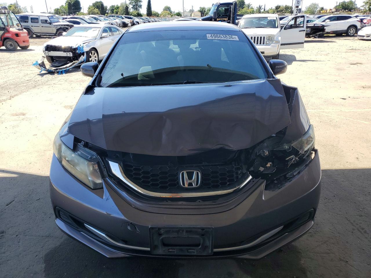 2015 Honda Civic Lx Gray vin: 2HGFB2F59FH546837