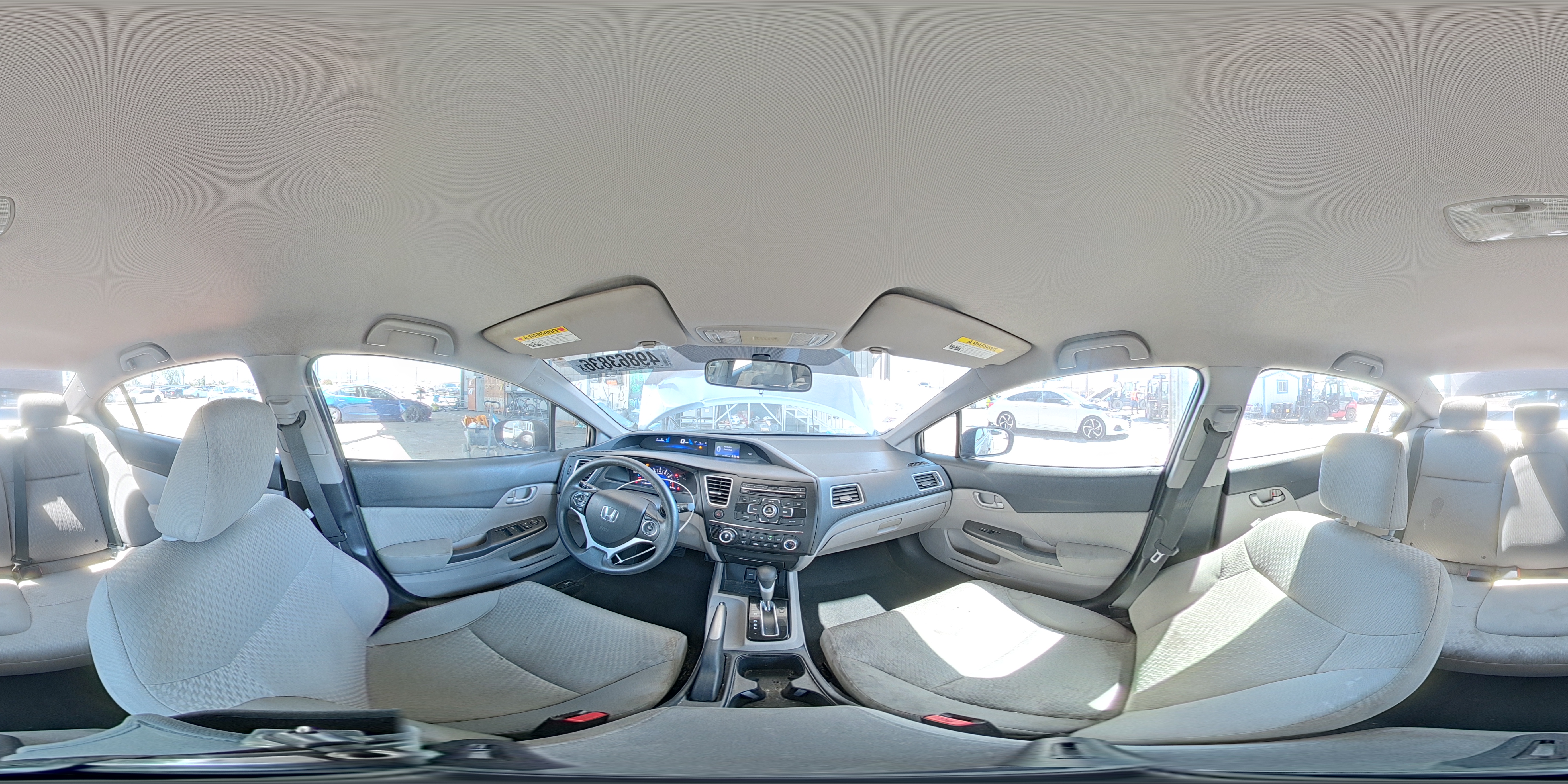 2015 Honda Civic Lx Gray vin: 2HGFB2F59FH546837