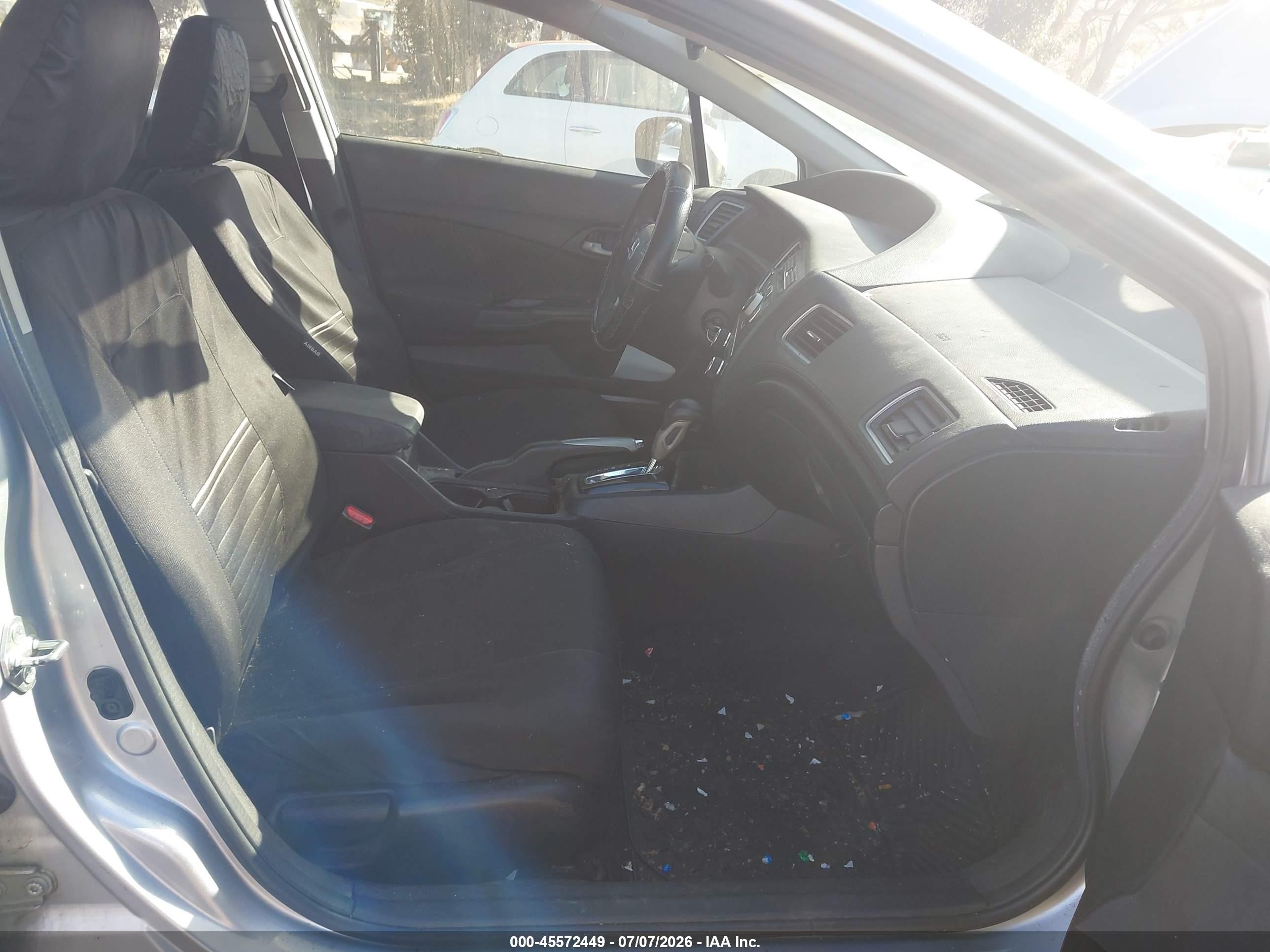 2015 Honda Civic Lx Silver vin: 2HGFB2F59FH551455