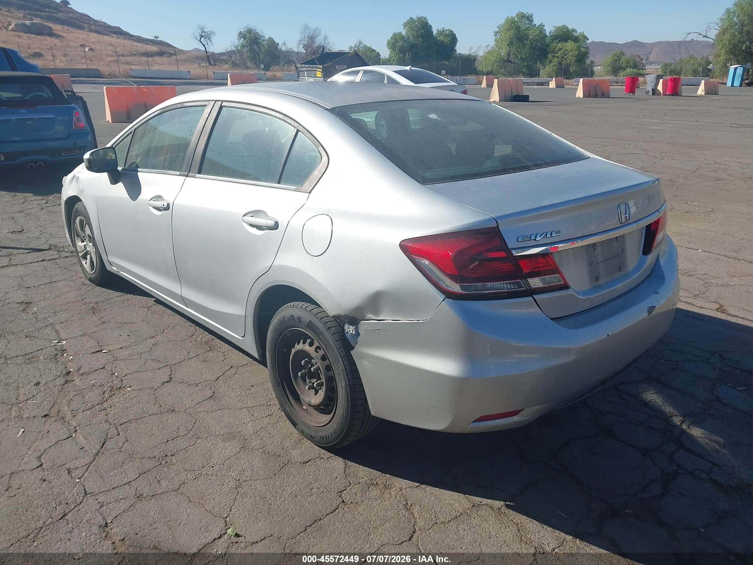 2015 Honda Civic Lx Silver vin: 2HGFB2F59FH551455