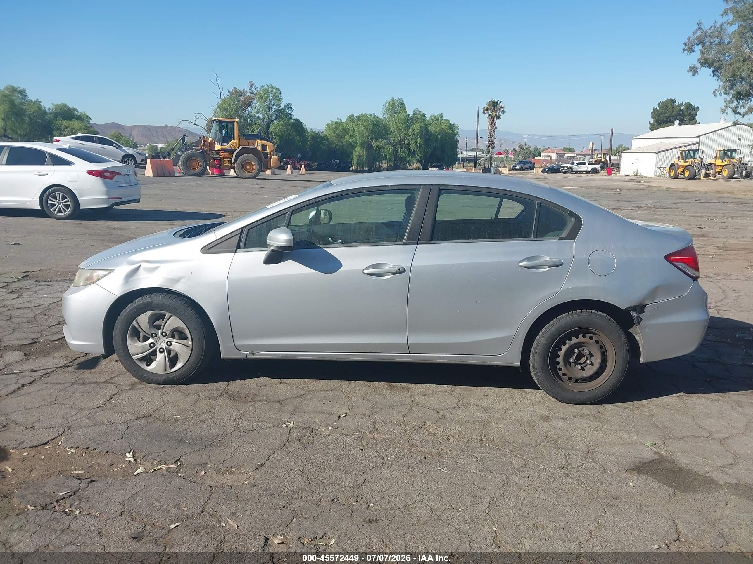 2015 Honda Civic Lx Silver vin: 2HGFB2F59FH551455