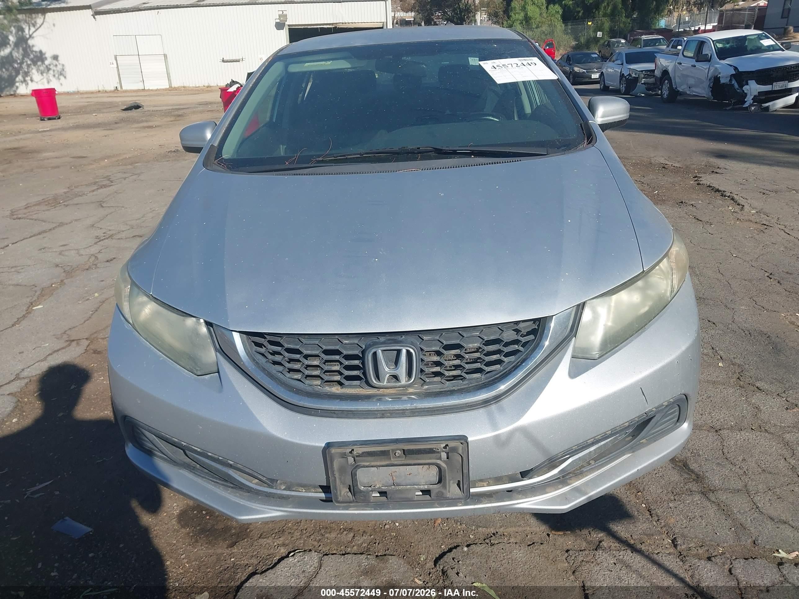 2015 Honda Civic Lx Silver vin: 2HGFB2F59FH551455