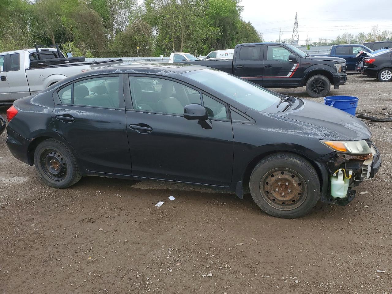 2012 Honda Civic Lx Black vin: 2HGFB2F5XCH015979