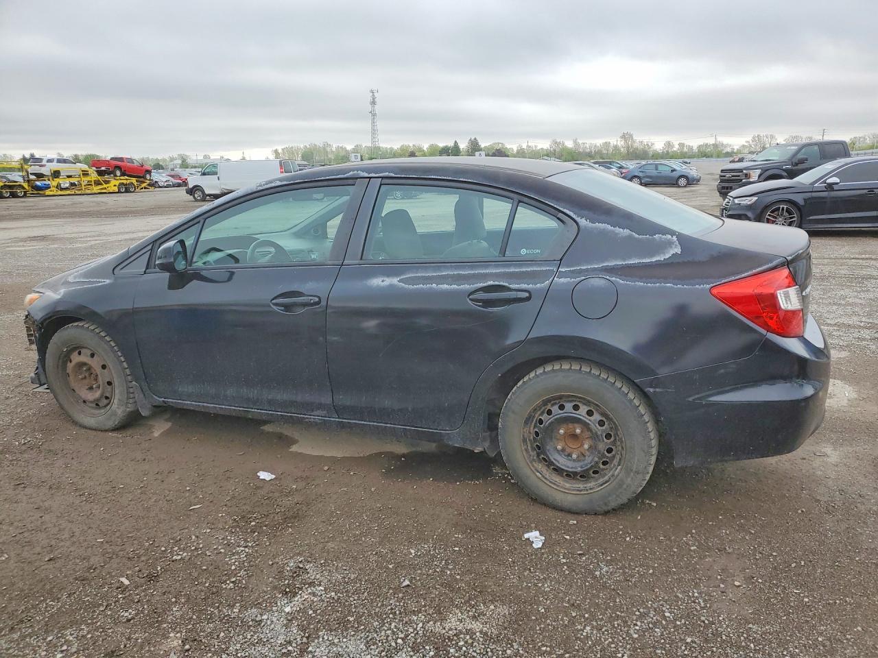 2012 Honda Civic Lx Black vin: 2HGFB2F5XCH015979