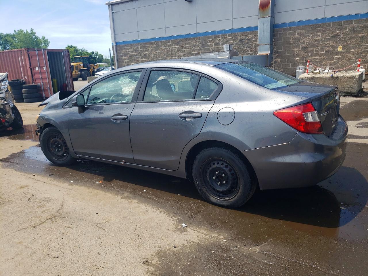 2012 Honda Civic Lx Gray vin: 2HGFB2F5XCH300231