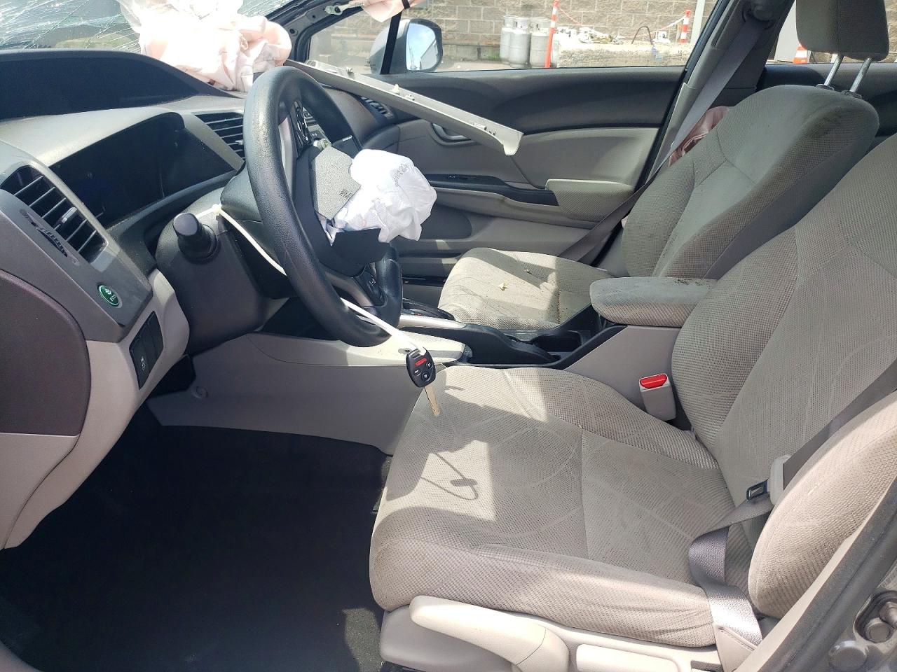 2012 Honda Civic Lx Gray vin: 2HGFB2F5XCH300231