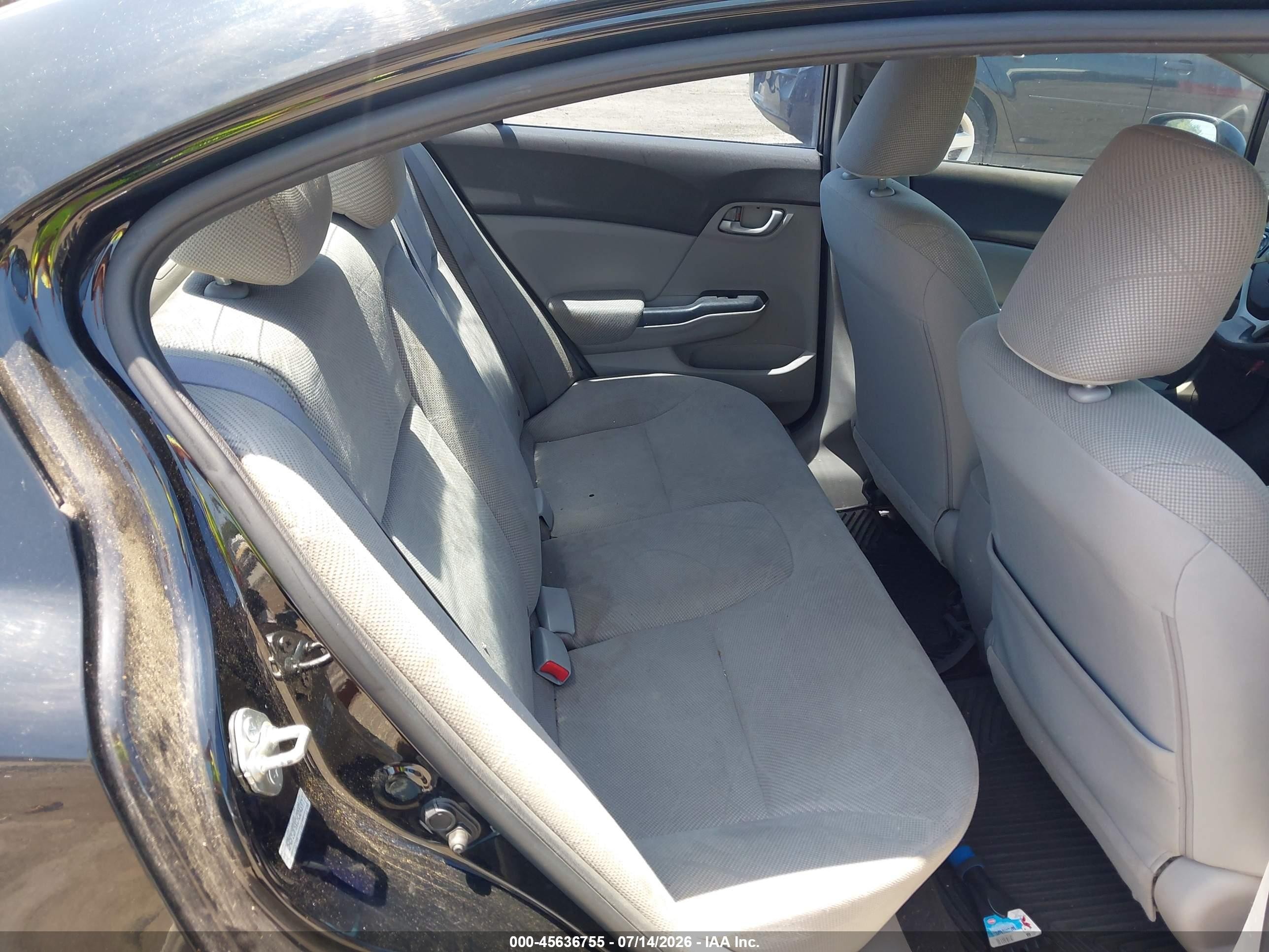 2012 Honda Civic Lx Black vin: 2HGFB2F5XCH304697