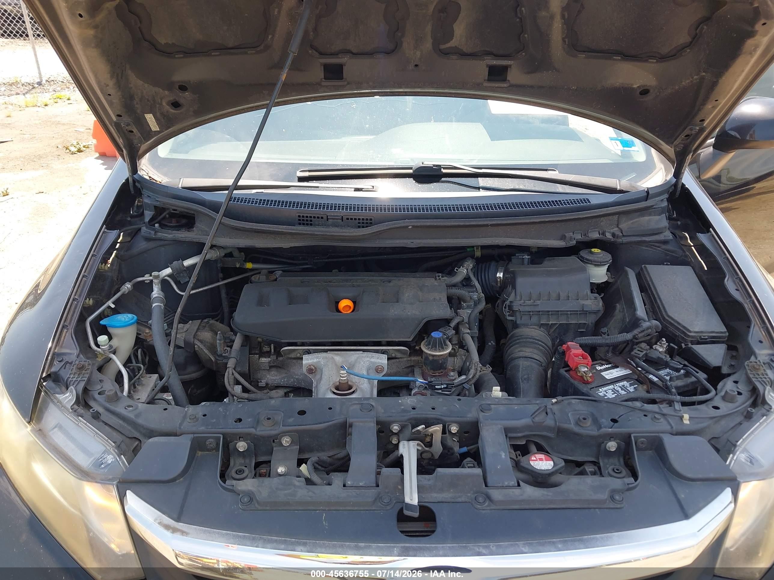 2012 Honda Civic Lx Black vin: 2HGFB2F5XCH304697