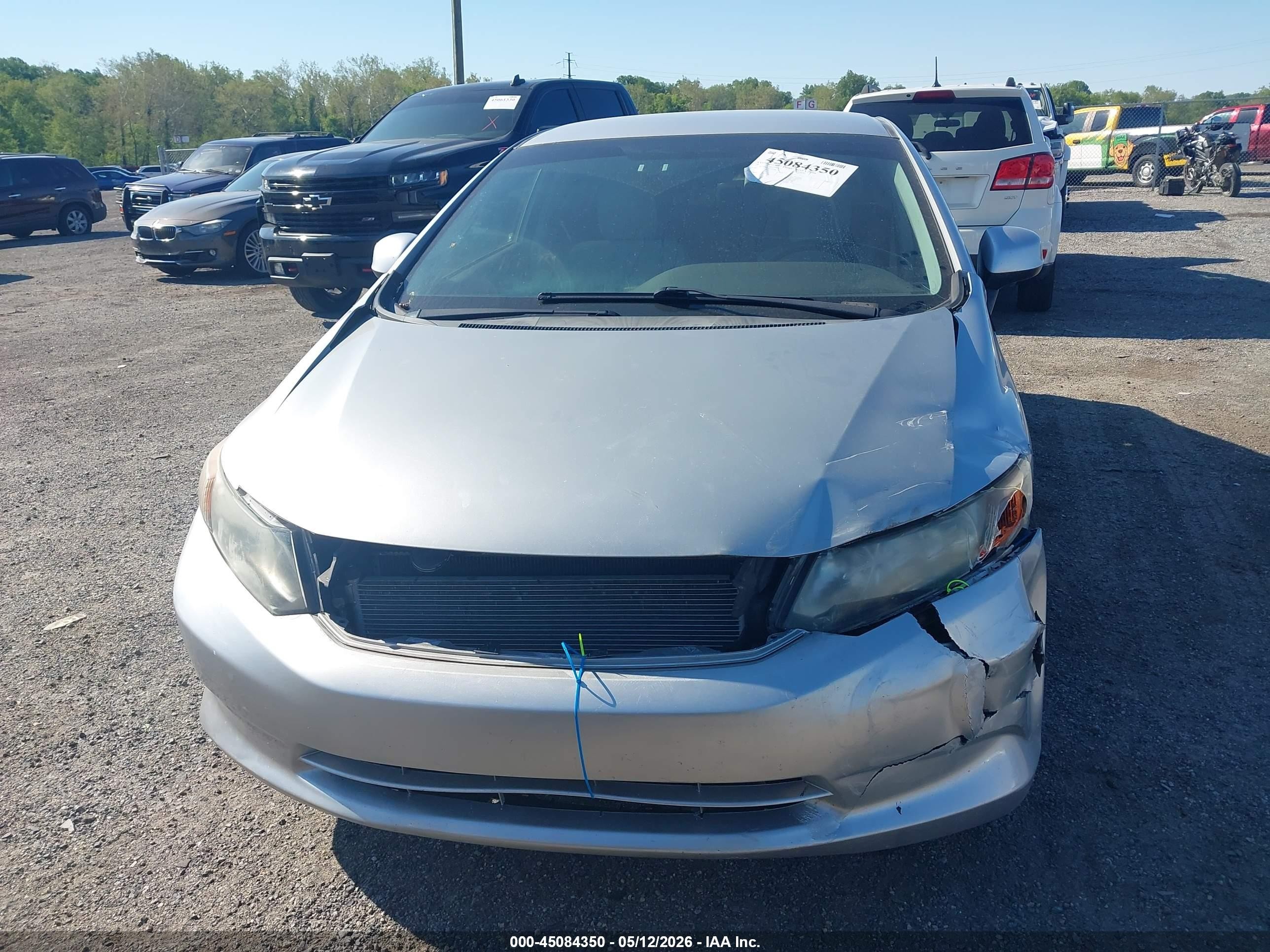 2012 Honda Civic Lx Silver vin: 2HGFB2F5XCH308572
