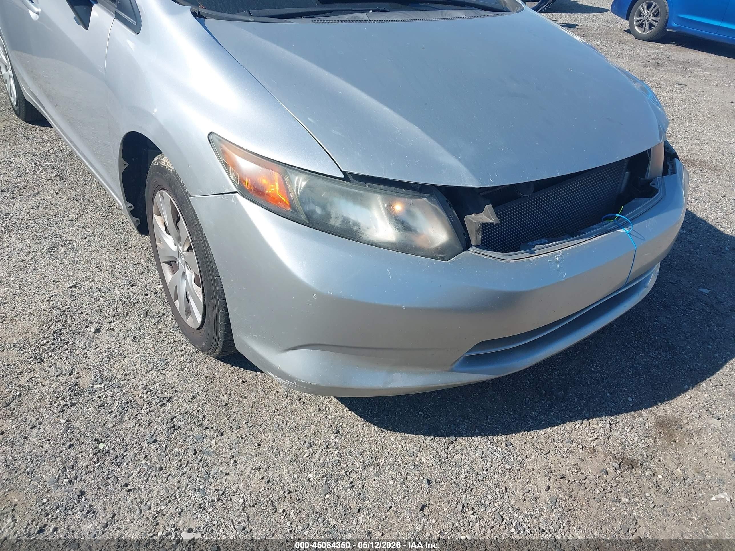 2012 Honda Civic Lx Silver vin: 2HGFB2F5XCH308572