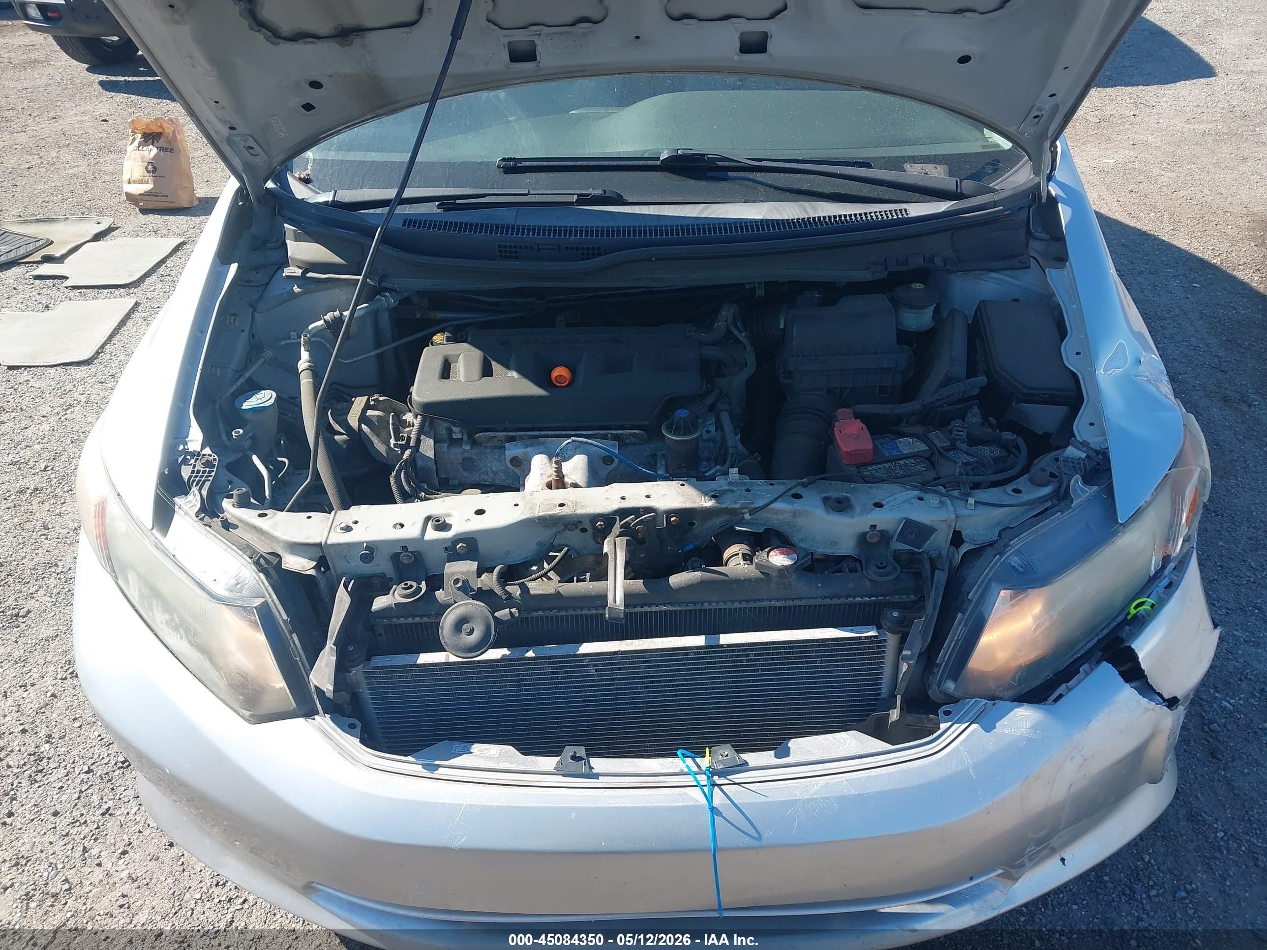 2012 Honda Civic Lx Silver vin: 2HGFB2F5XCH308572