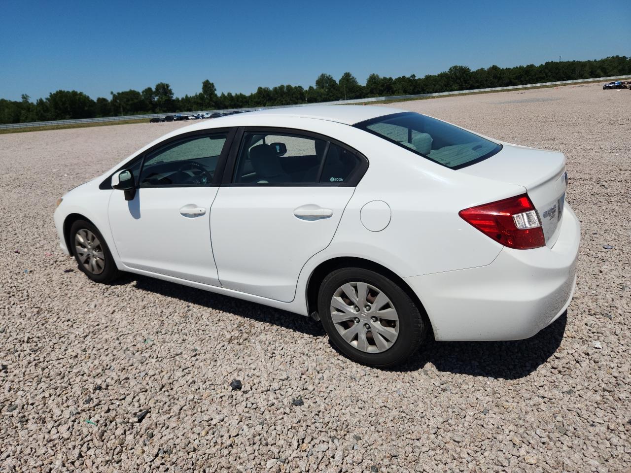 2012 Honda Civic White vin: 2HGFB2F5XCH316221