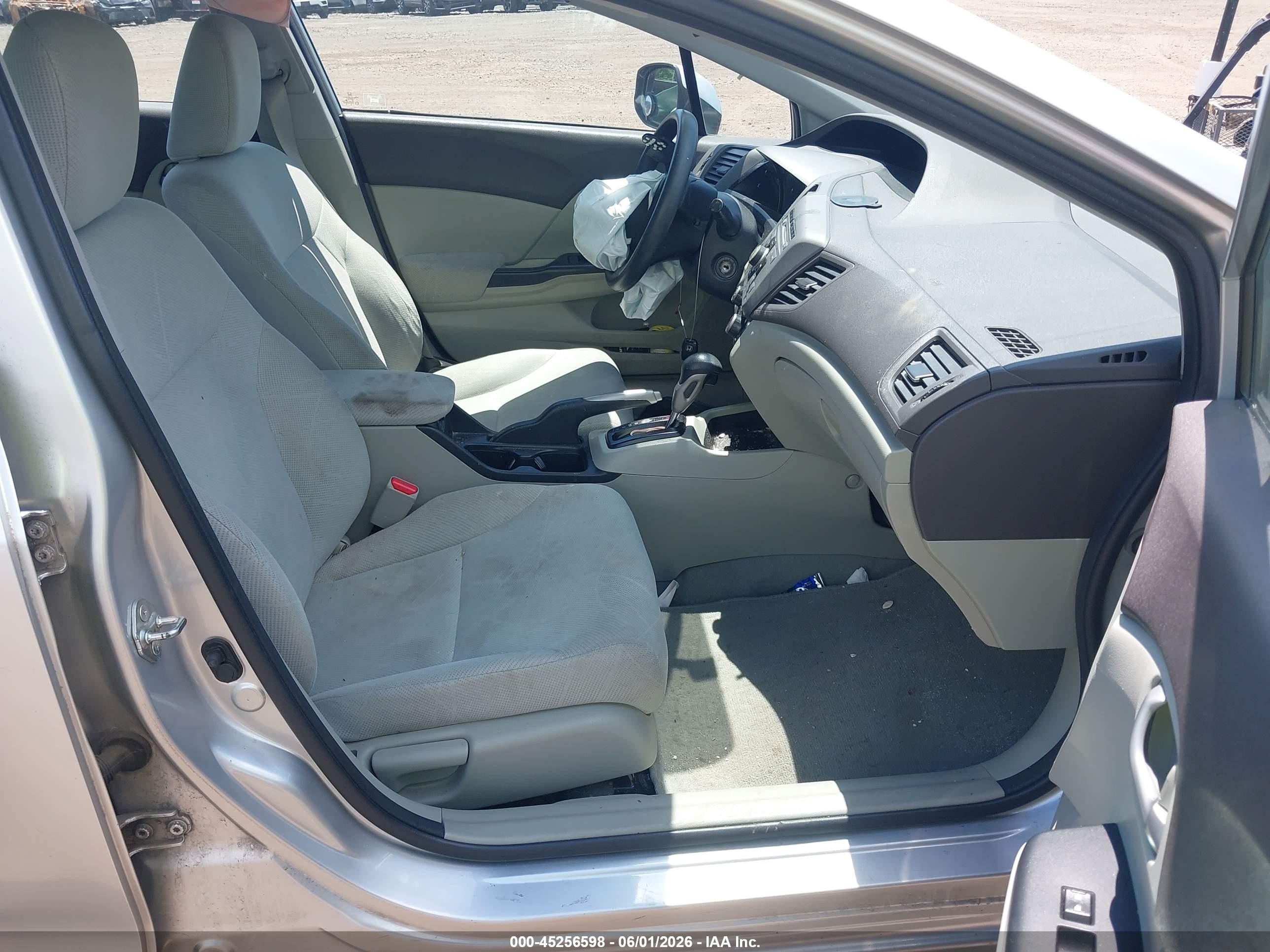 2012 Honda Civic Lx Silver vin: 2HGFB2F5XCH321046