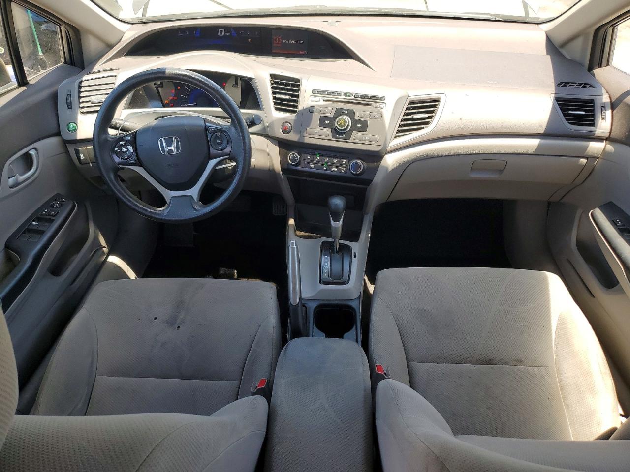 2012 Honda Civic Lx Gray vin: 2HGFB2F5XCH322309