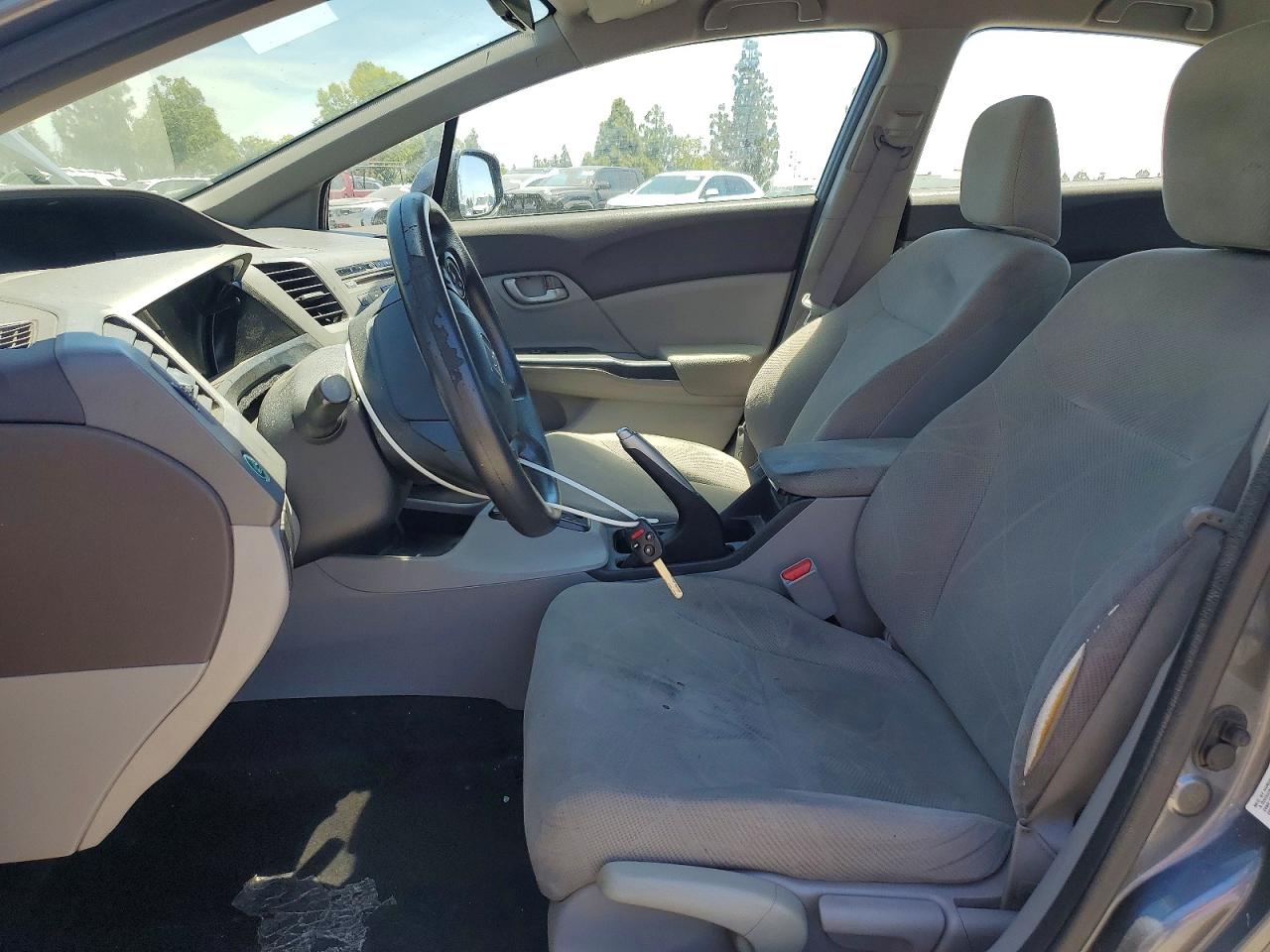 2012 Honda Civic Lx Gray vin: 2HGFB2F5XCH322309