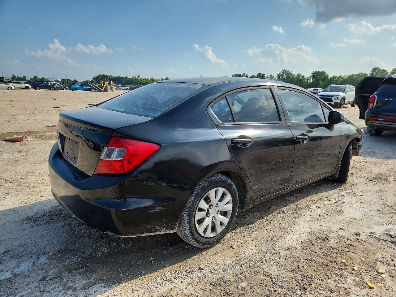2012 Honda Civic Lx Black vin: 2HGFB2F5XCH323301