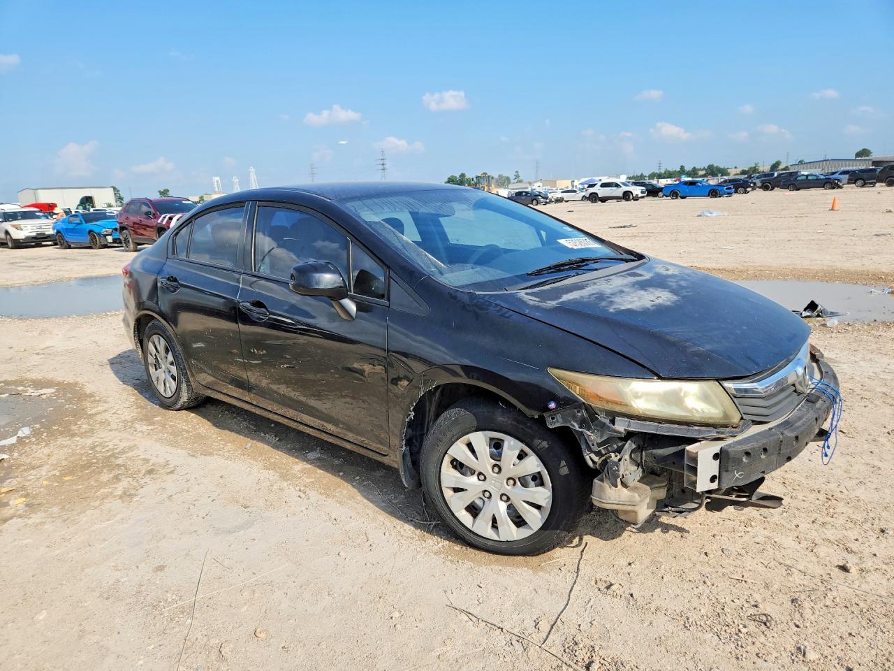 2012 Honda Civic Lx Black vin: 2HGFB2F5XCH323301