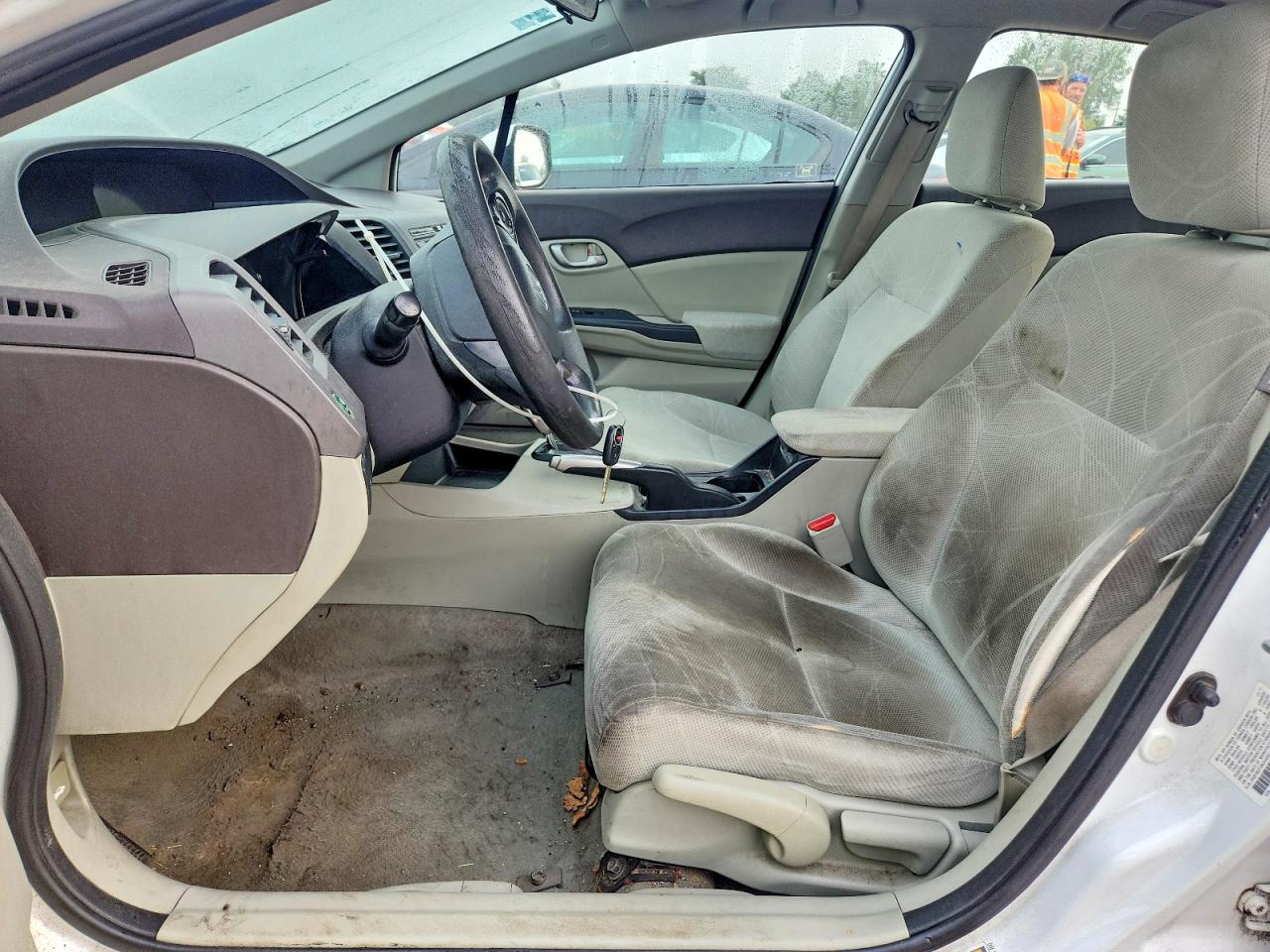 2012 Honda Civic Lx White vin: 2HGFB2F5XCH324111