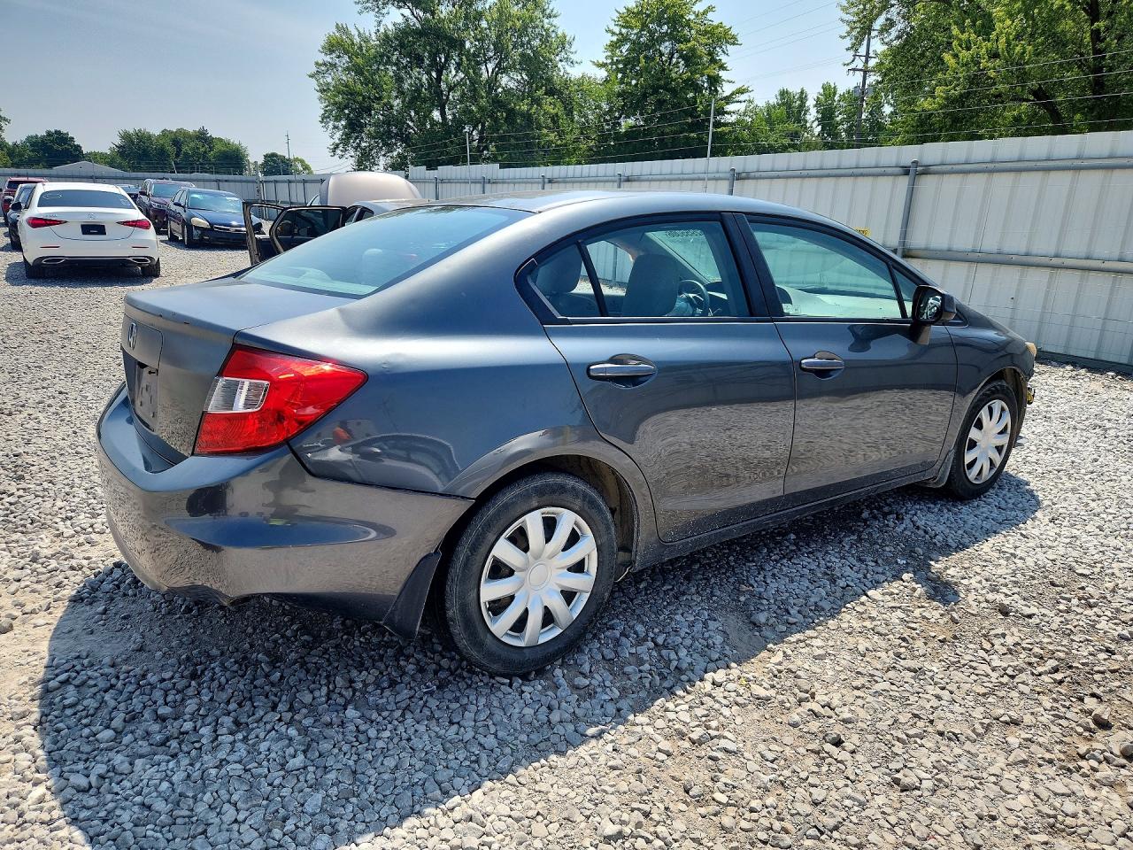 2012 Honda Civic Lx Серый vin: 2HGFB2F5XCH325016